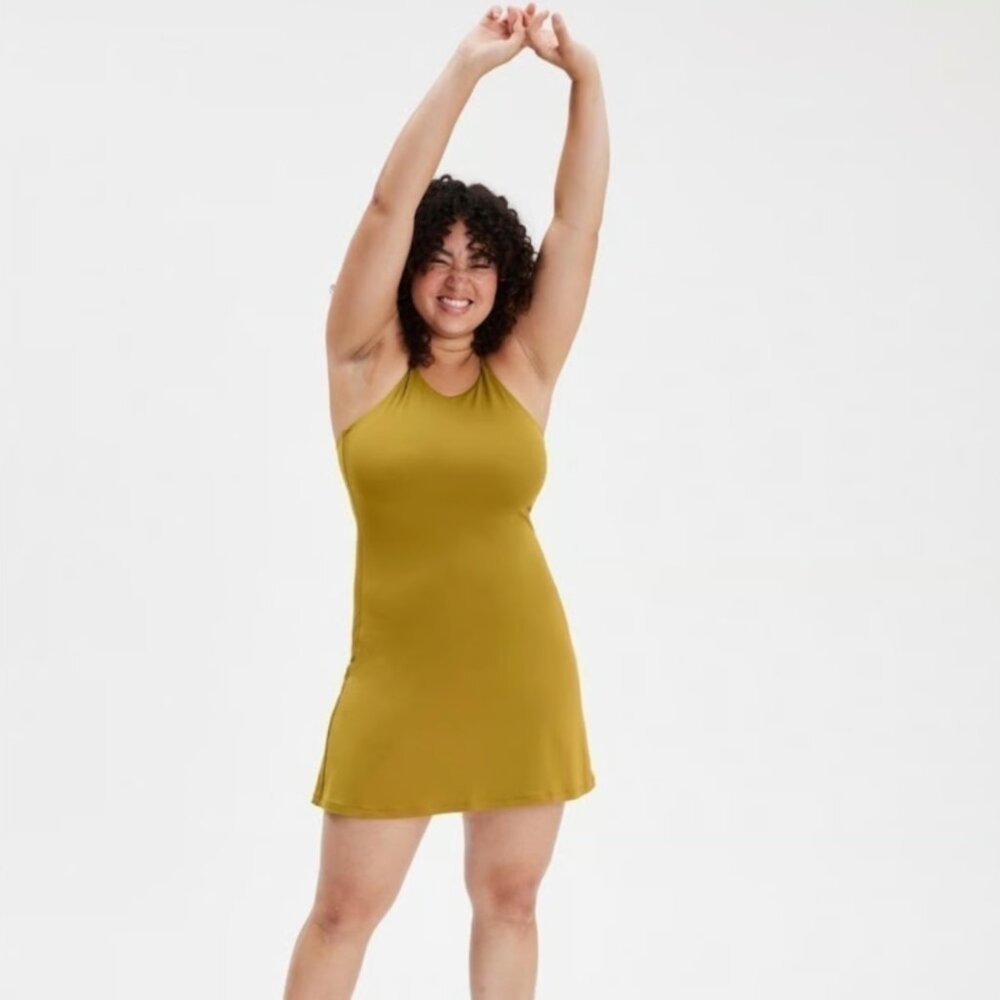 Girlfriend Collective Naomi Dress in Saturn